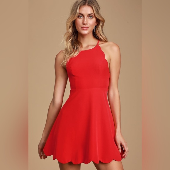 Lulus Play On Curves Red Backless Dress - Medium - Picture 3 of 6